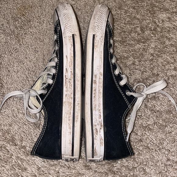 Black converse/chucks size mens 6.5 womens 8.5 - Picture 3 of 7